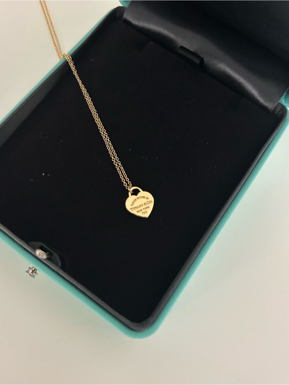 Tiffany & Co. Yellow Gold Mini Heart Pendant Necklace - Picture 2 of 6